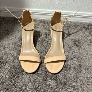 Dream Pairs Beige Ankle Strap Heels